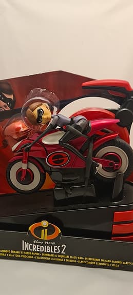 Incredibles 2 Elasticycle motorcykel med figur