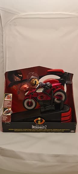 Incredibles 2 Elasticycle motorcykel med figur