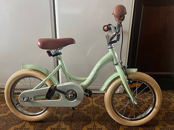STOY  barncykel 14" grön