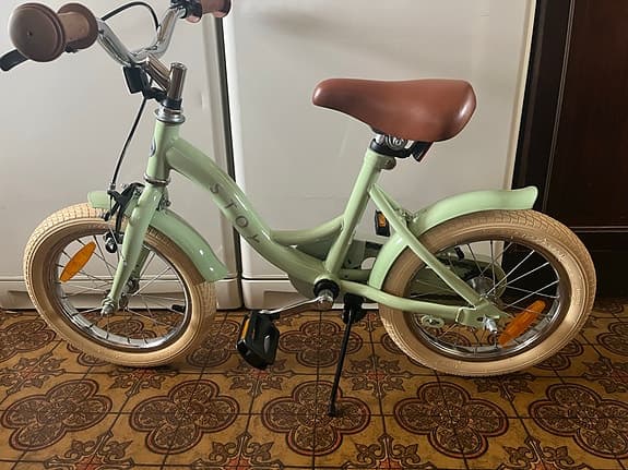 STOY  barncykel 14" grön
