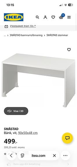 Bänk/förvaringslåda