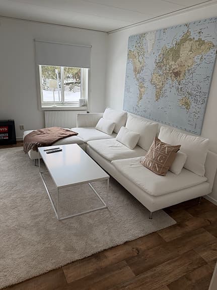 IKEA Söderhamn Soffa med fotpall, Helt ny