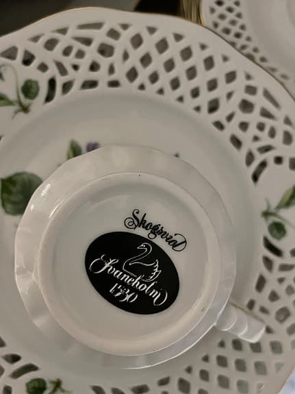 Kaffeservis Svaneholm 1530 Skogsvid