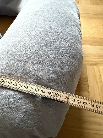 Gravidkudde kroppskudde U-formad grå