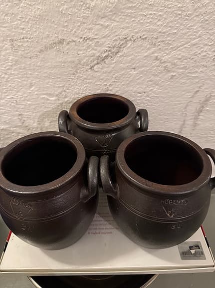 HÖGANÄSKRUKOR 3st 3 liters
