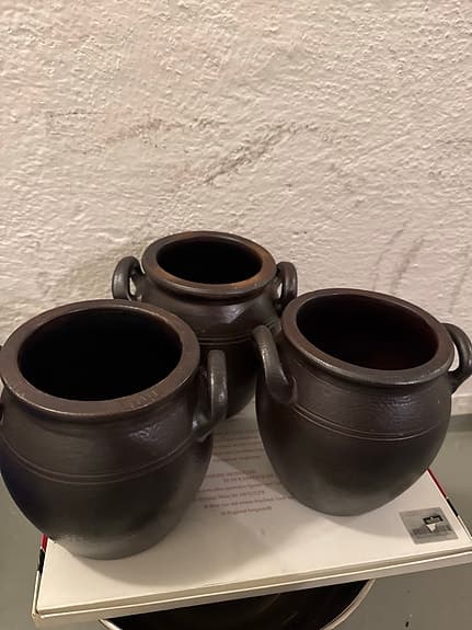 HÖGANÄSKRUKOR 3st 3 liters