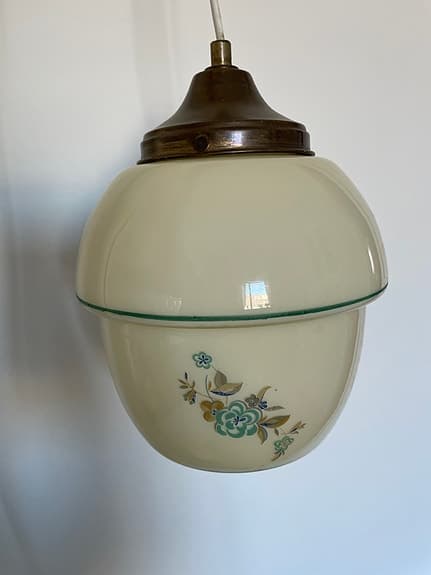 Taklampa, glas , 1920-tal, art deco, funkis, vintage