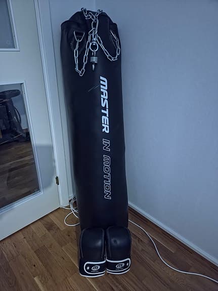 Master In Motion boxsäck med boxning handskar