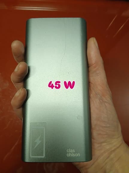 Powerbank med 45W PD