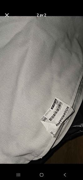 Söderhamn ryggstöd samt klädsel 3-sits hörnsoffa finsta vit