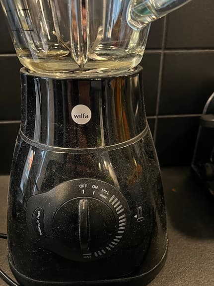 Wilfa blender glasbehållare svart