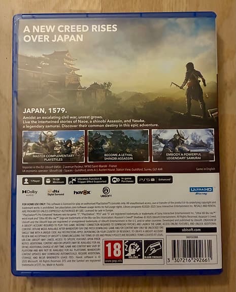 Assassin's Creed Shadows Playstation 5 spel
