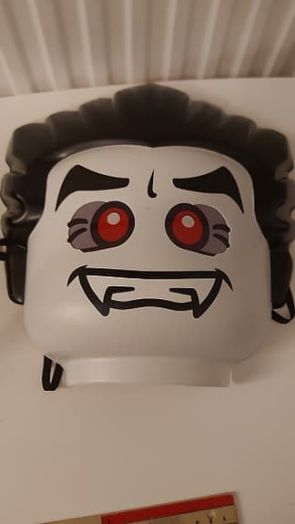 LEGO Mask Set Skelett Vampyr Barn Masker Halloween Utklädnad Original