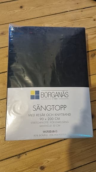 IKEA sängtopp 90x200 cm vit och svart