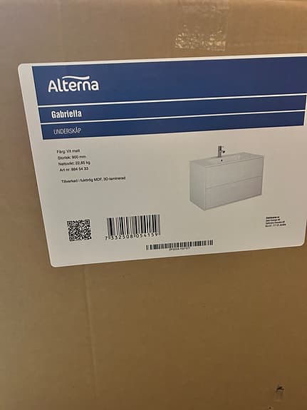 Alterna Gabriella underskåp 90cm vit