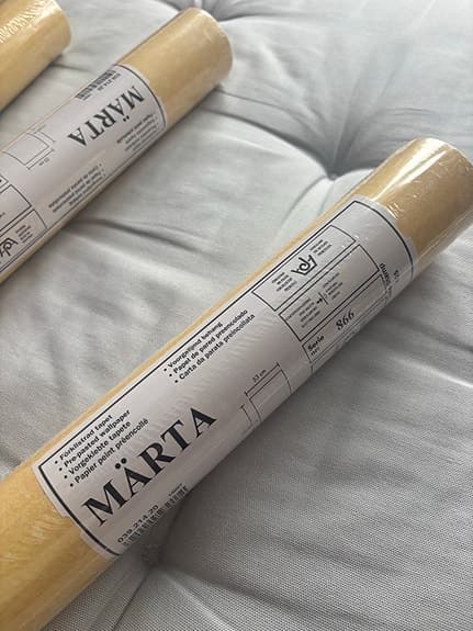 Ikea Märta metervara tyg gul