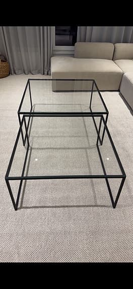 Soffbord / satsbord i glas