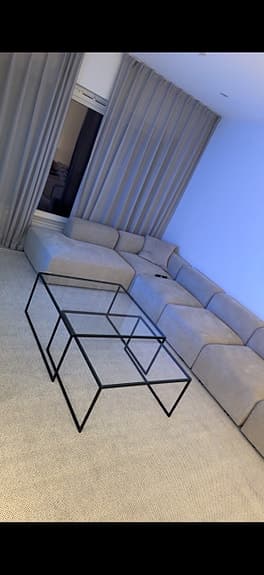 Soffbord / satsbord i glas