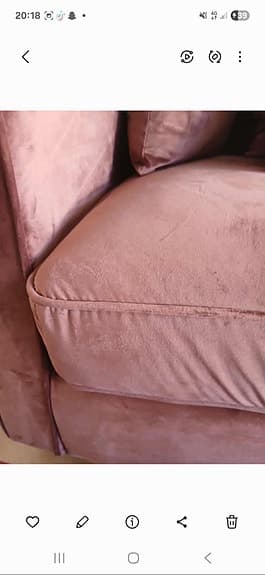 Soffa  sammet brun