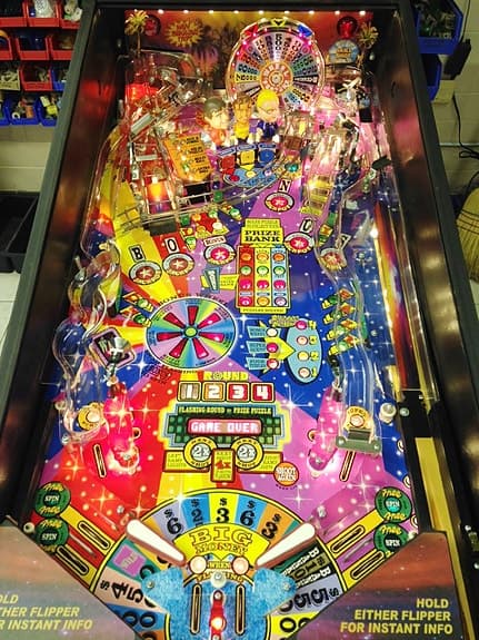 Flipperspel! Wheel of fortune!