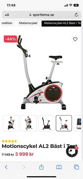 Christopeit sportAbilica Al2 motionscykel vit/röd