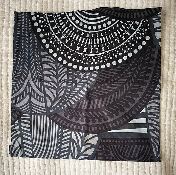 Marimekko kuddfodral svartgrå 50 x 50 cm