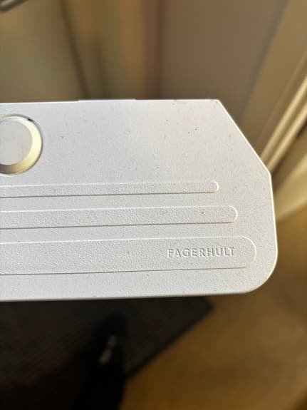Fagerhult lysrörsarmaturer vita 5st