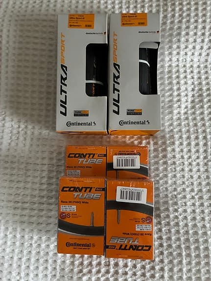 Continental Ultra Sport III 700x28mm däck + 4 slangar