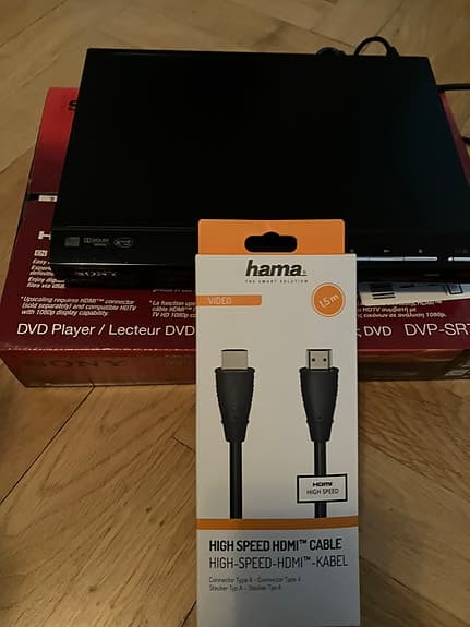 Sony dvd‑spelare svart