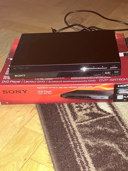 Sony dvd‑spelare svart