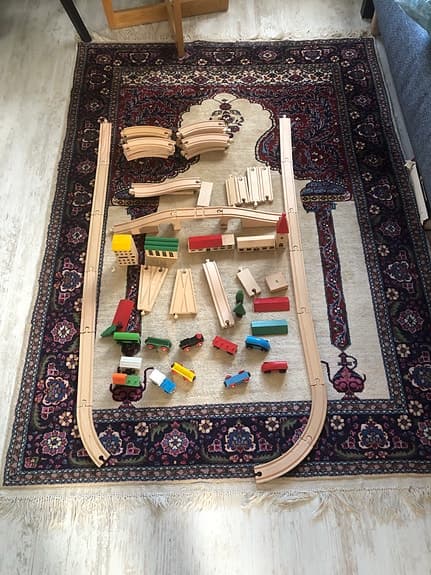 BRIO trätågbaneset med räls och tåg