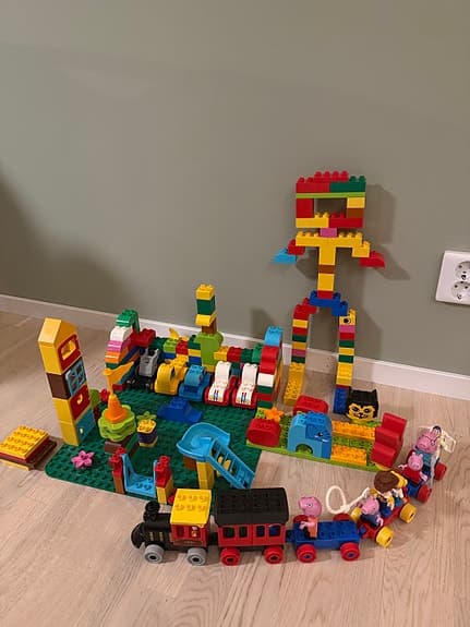 Lego Duplo klossar och fordon blandat set