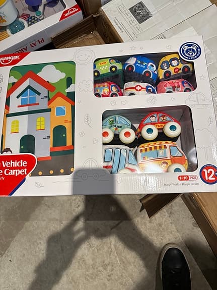 Cobi leksaksfordon set med lekmatta
