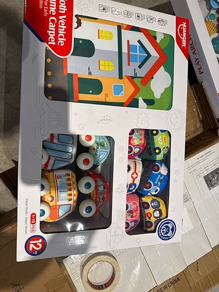 Cobi leksaksfordon set med lekmatta