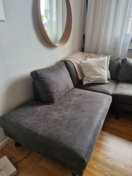 2,5-sits L-Soffa Haga Konstläder