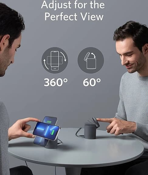 Anker magnetisk trådlös laddare för iPhone blå