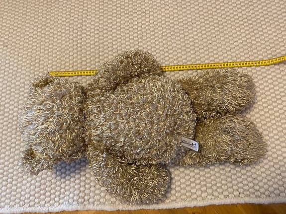Ty nallebjörn plyschleksak beige