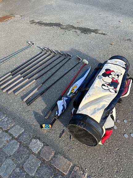 Golfset dam + Ping Eye2 + Mickey Mouse putter