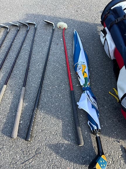 Golfset dam + Ping Eye2 + Mickey Mouse putter