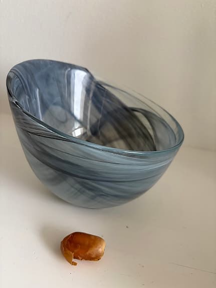 Fint skål i glas