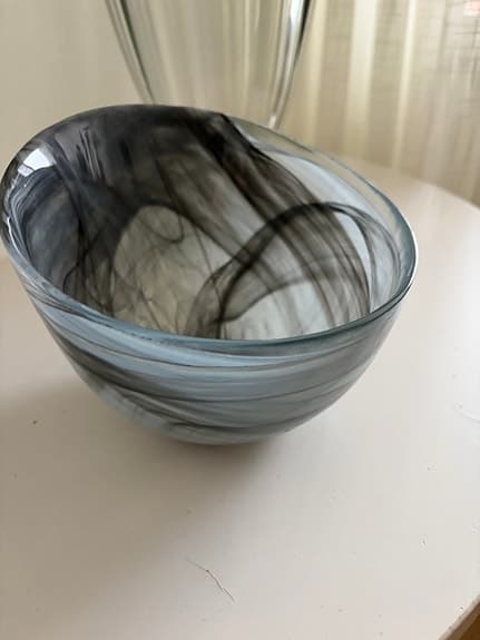 Fint skål i glas