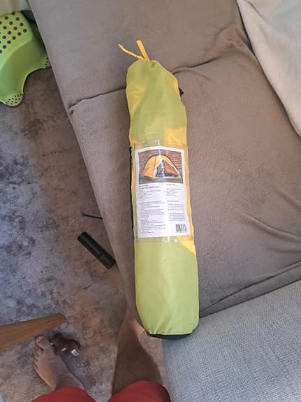 Friluftstält Familietält 2‑personers tält gul