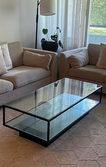 Soffbord i glass