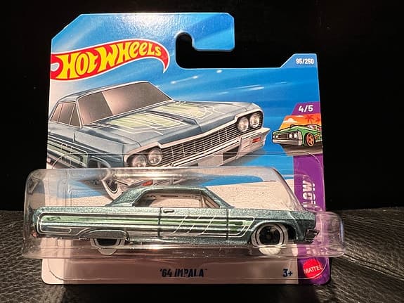 Hot Wheels ’64 Impala leksaksbil metall