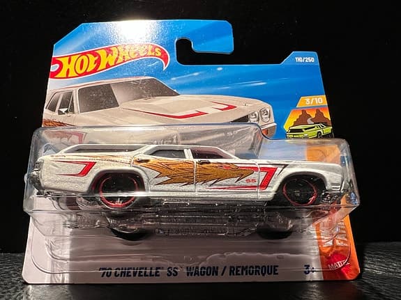 Hot Wheels ’70 Chevelle SS Wagon leksaksbil vit