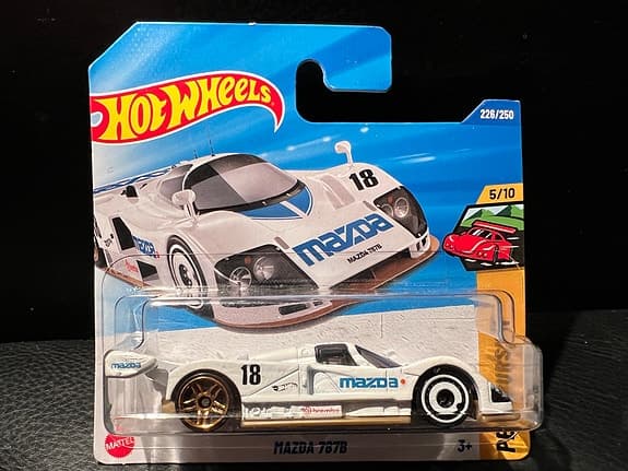 Hot Wheels Mazda 787B leksaksbil vit