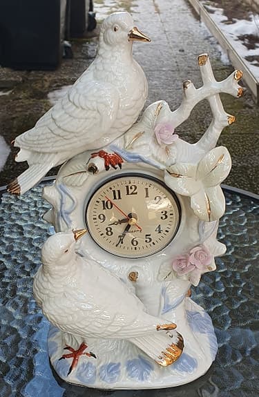 Bordsklocka / Dekorationsklocka Fågelmotiv