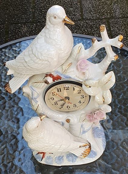 Bordsklocka / Dekorationsklocka Fågelmotiv