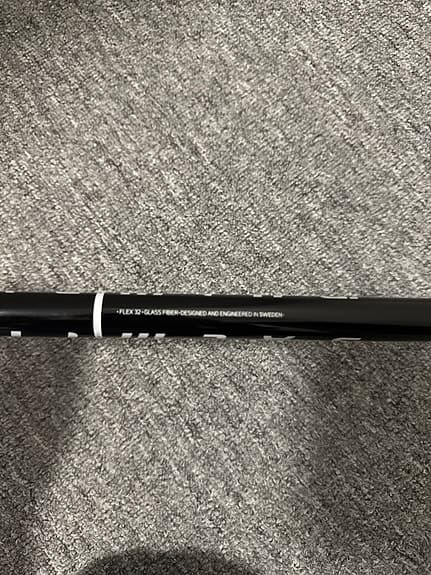 Unihoc innebandyklubba junior svart med rosa blad