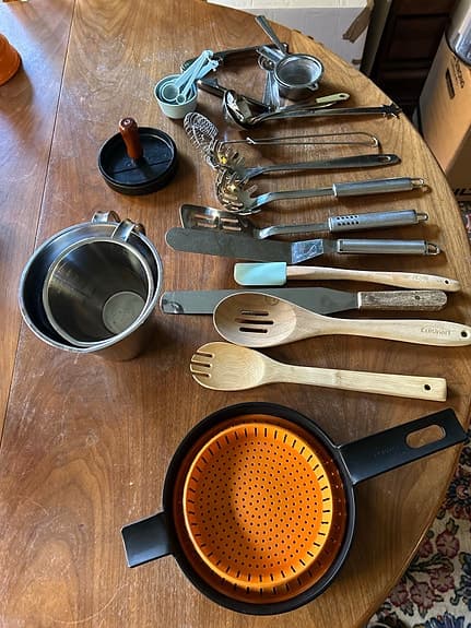 Blandade köksredskap